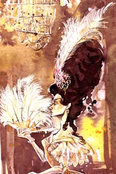 Eugen Onegin - Illustration der Figur Tatjana aus der Oper von Pjotr Iljitsch Tschaikowski